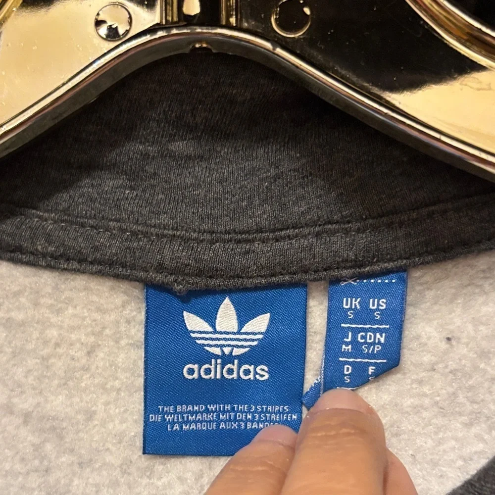 Adidas Men's Charcoal Gray Hoodie